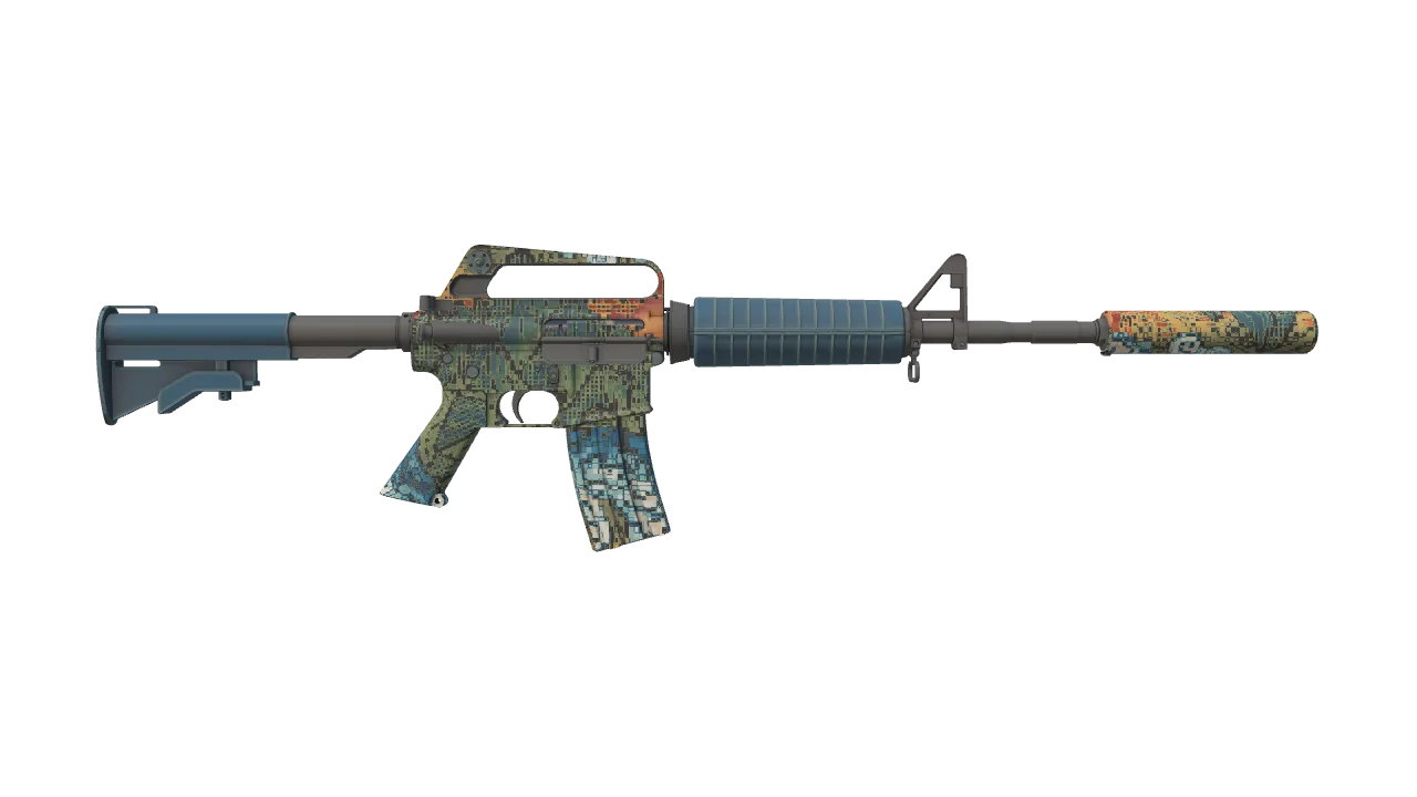 M4A1-S | Solitude seed #623, back