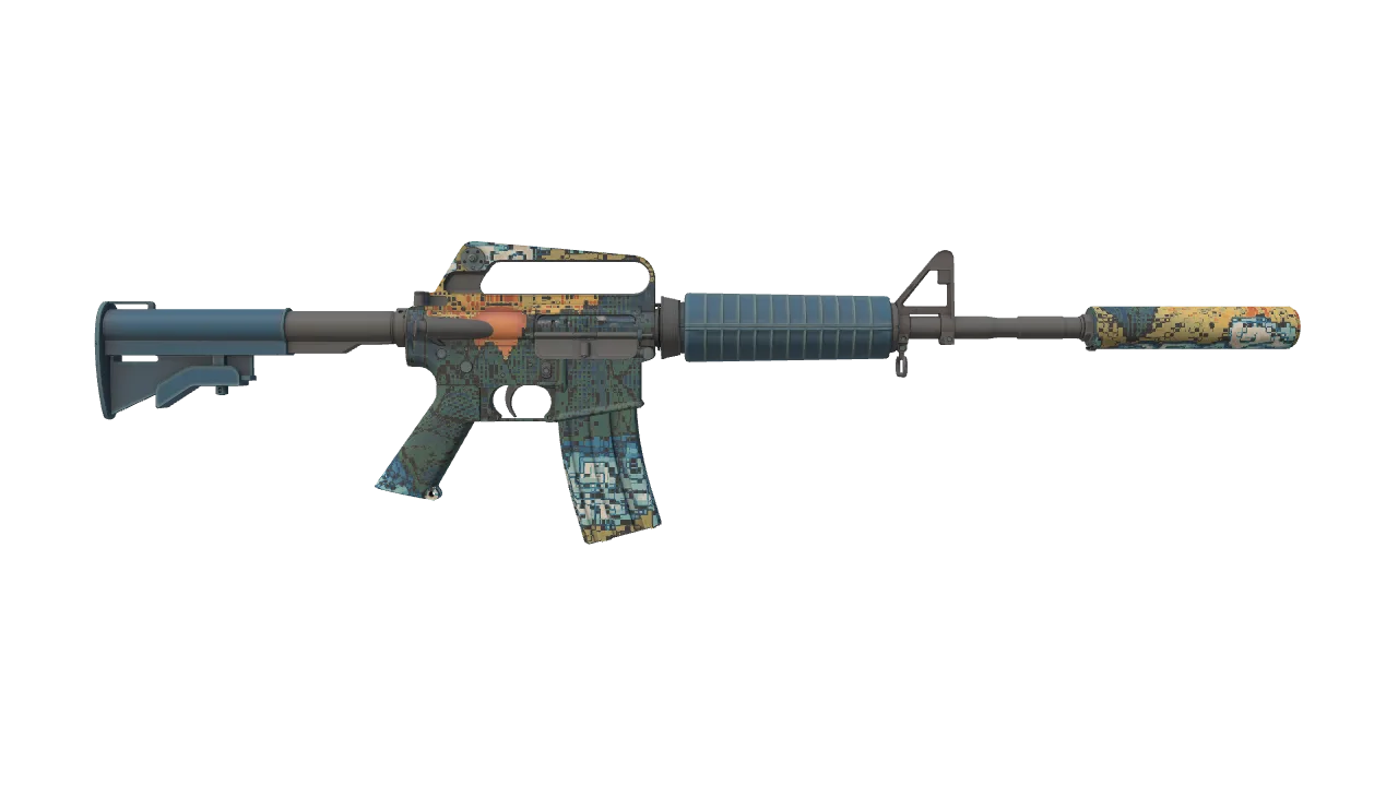 M4A1-S | Solitude seed #624, back