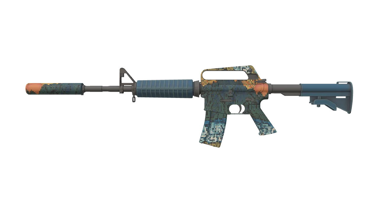 M4A1-S | Solitude seed #624, front