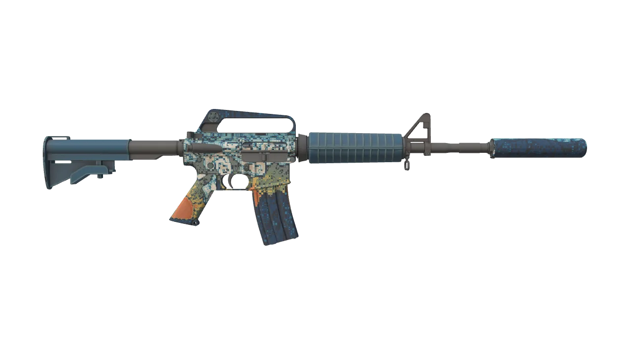 M4A1-S | Solitude seed #627, back