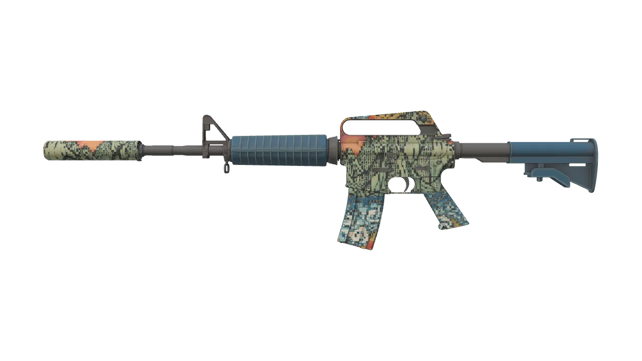 M4A1-S | Solitude seed #628, front