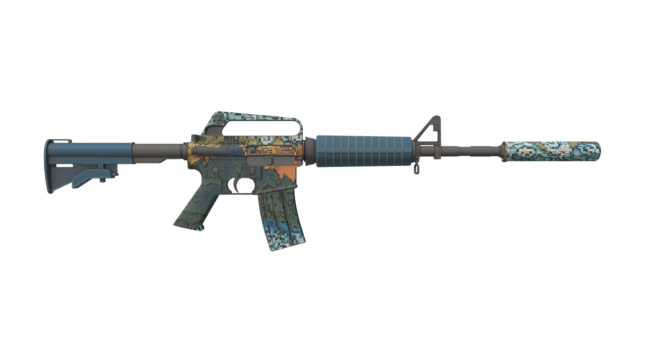 M4A1-S | Solitude seed #629, back
