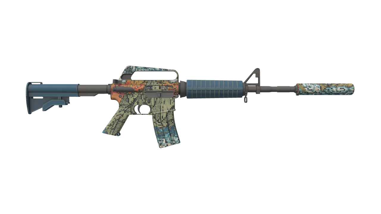 M4A1-S | Solitude seed #63, back