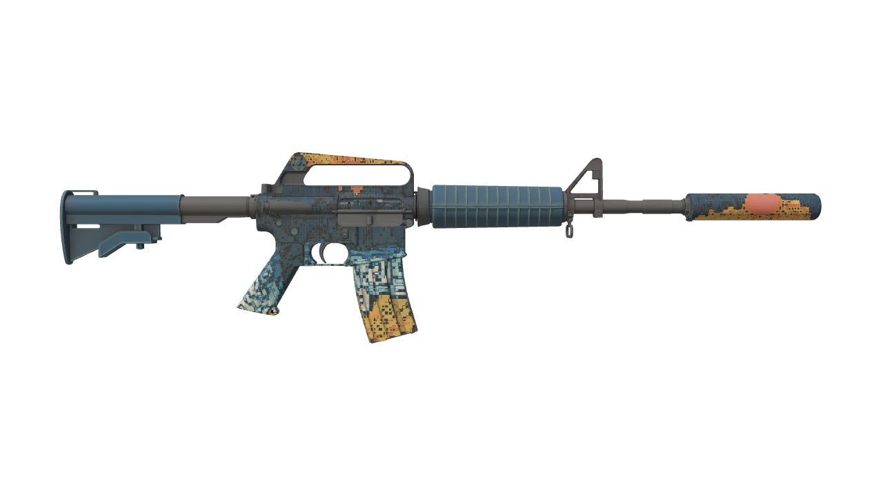 M4A1-S | Solitude seed #632, back
