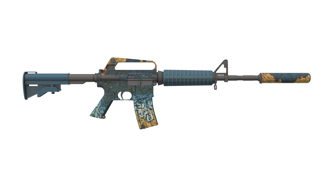 M4A1-S | Solitude seed #637, back