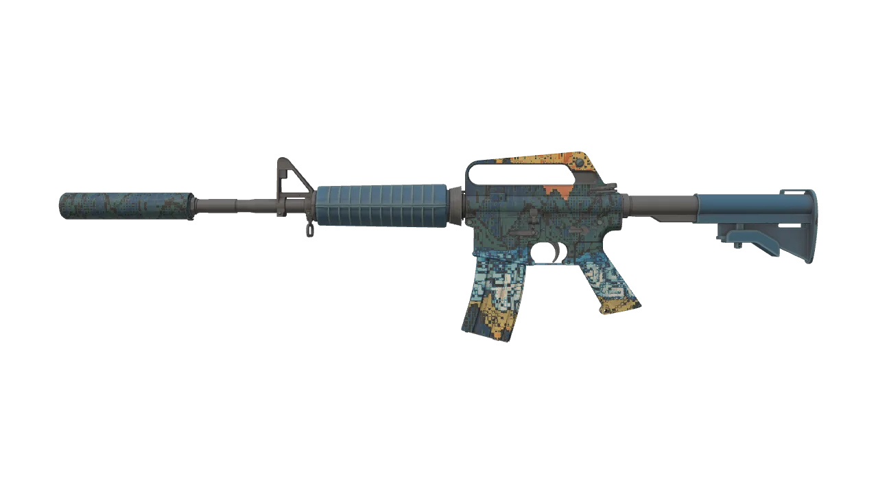 M4A1-S | Solitude seed #637, front