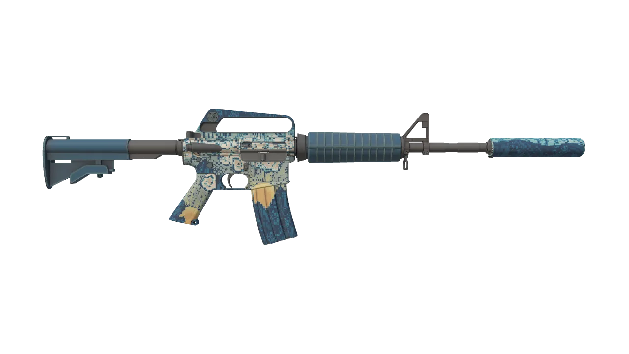 M4A1-S | Solitude seed #639, back