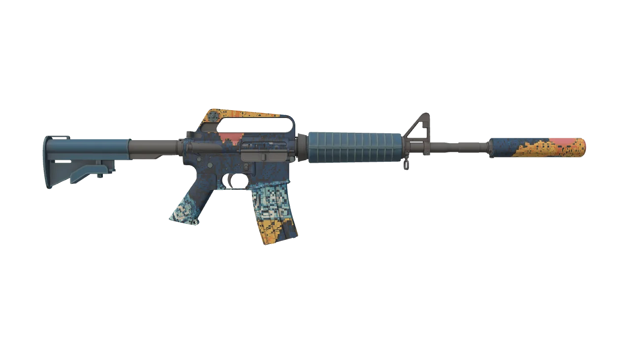 M4A1-S | Solitude seed #64, back