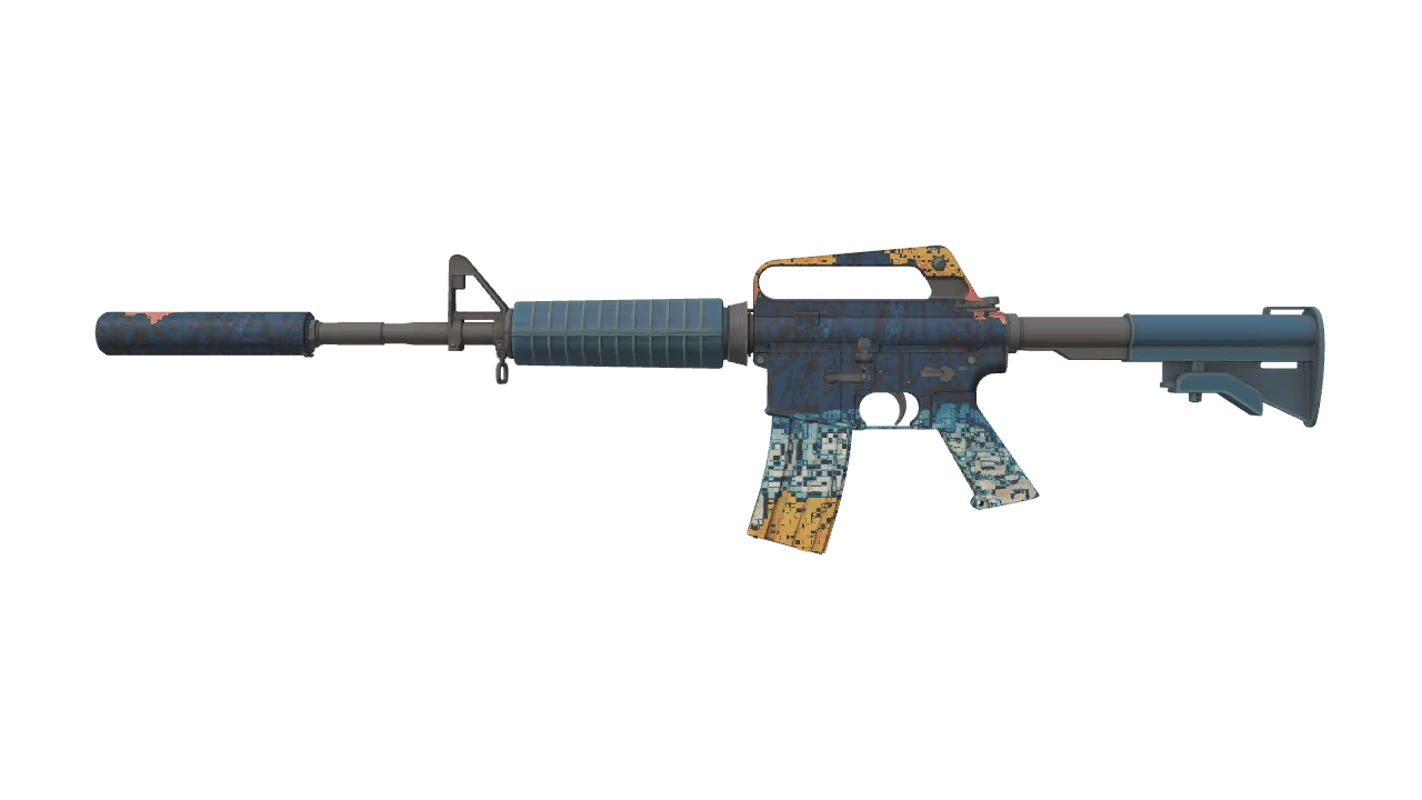 M4A1-S | Solitude seed #64, front