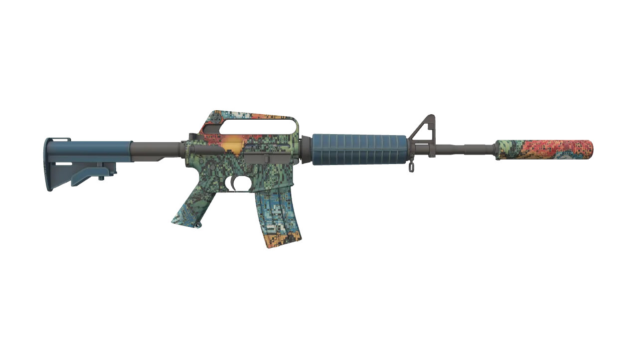 M4A1-S | Solitude seed #644, back