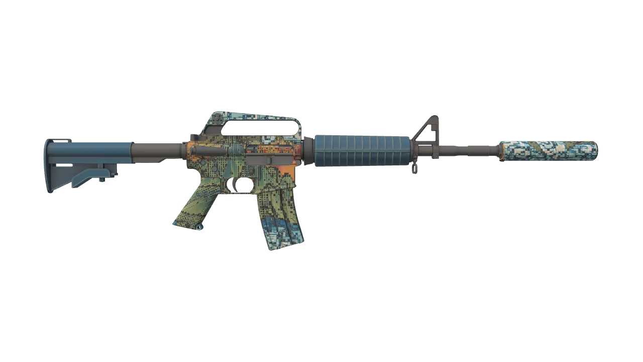 M4A1-S | Solitude seed #645, back