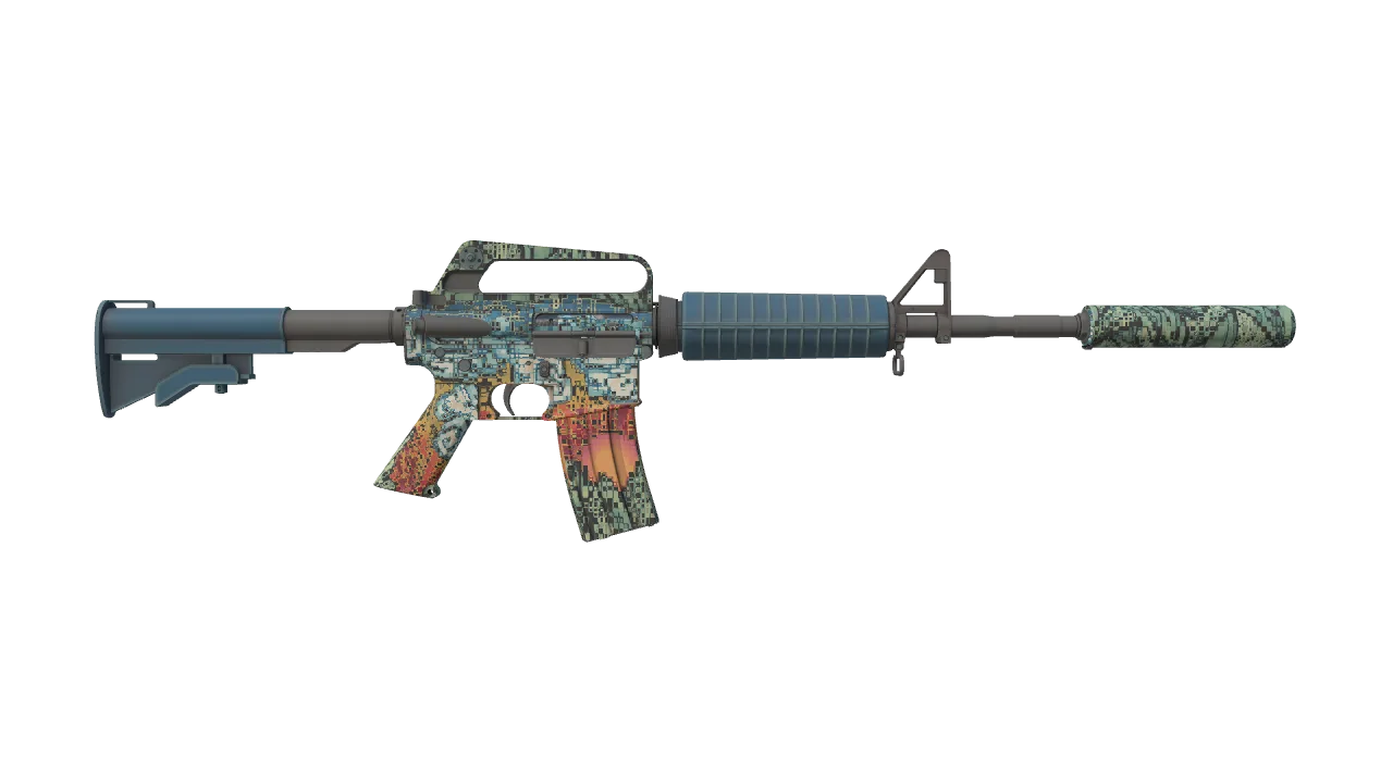 M4A1-S | Solitude seed #647, back