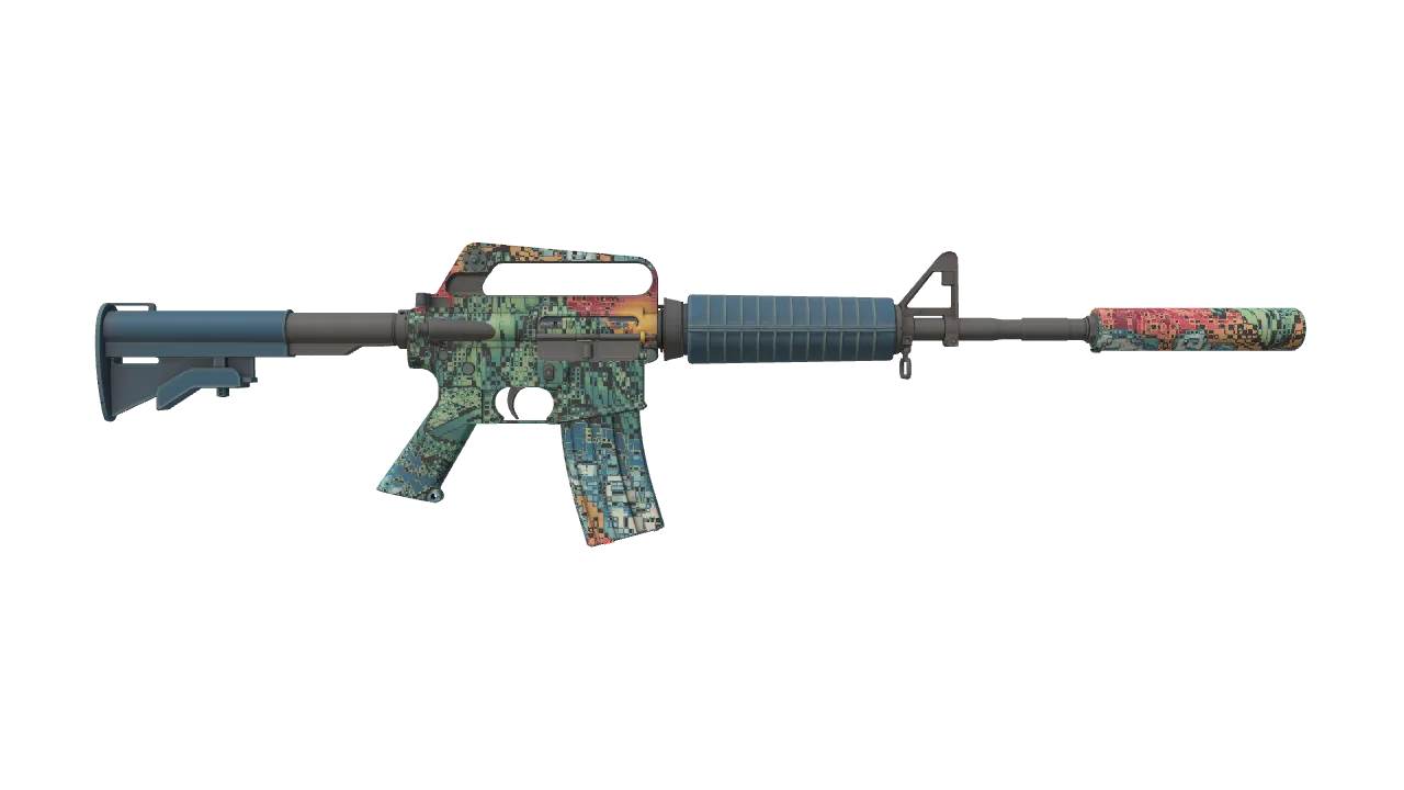 M4A1-S | Solitude seed #65, back