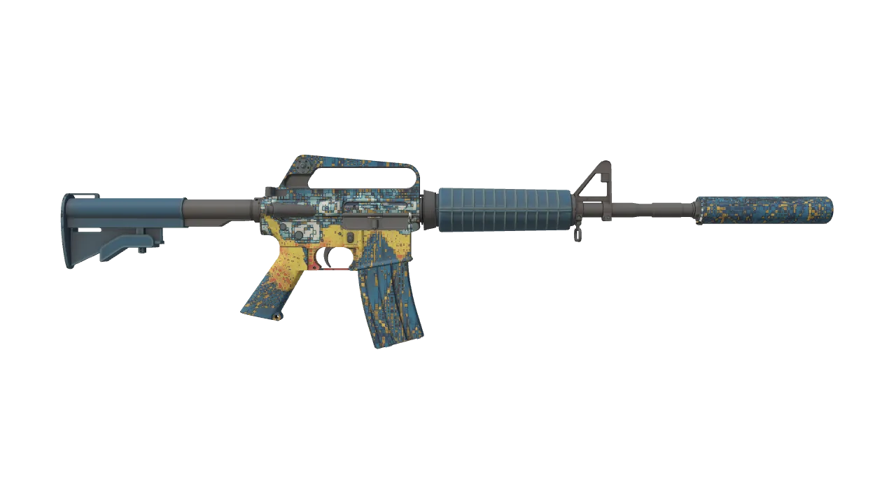 M4A1-S | Solitude seed #652, back