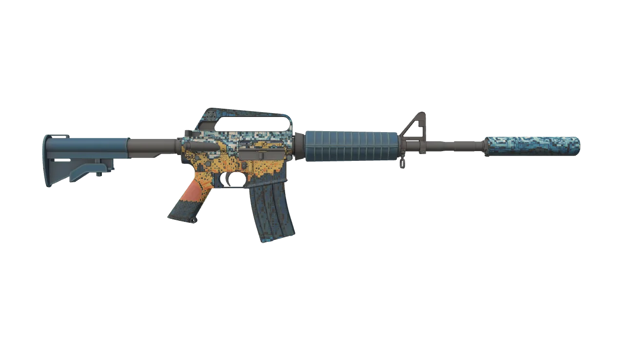 M4A1-S | Solitude seed #654, back