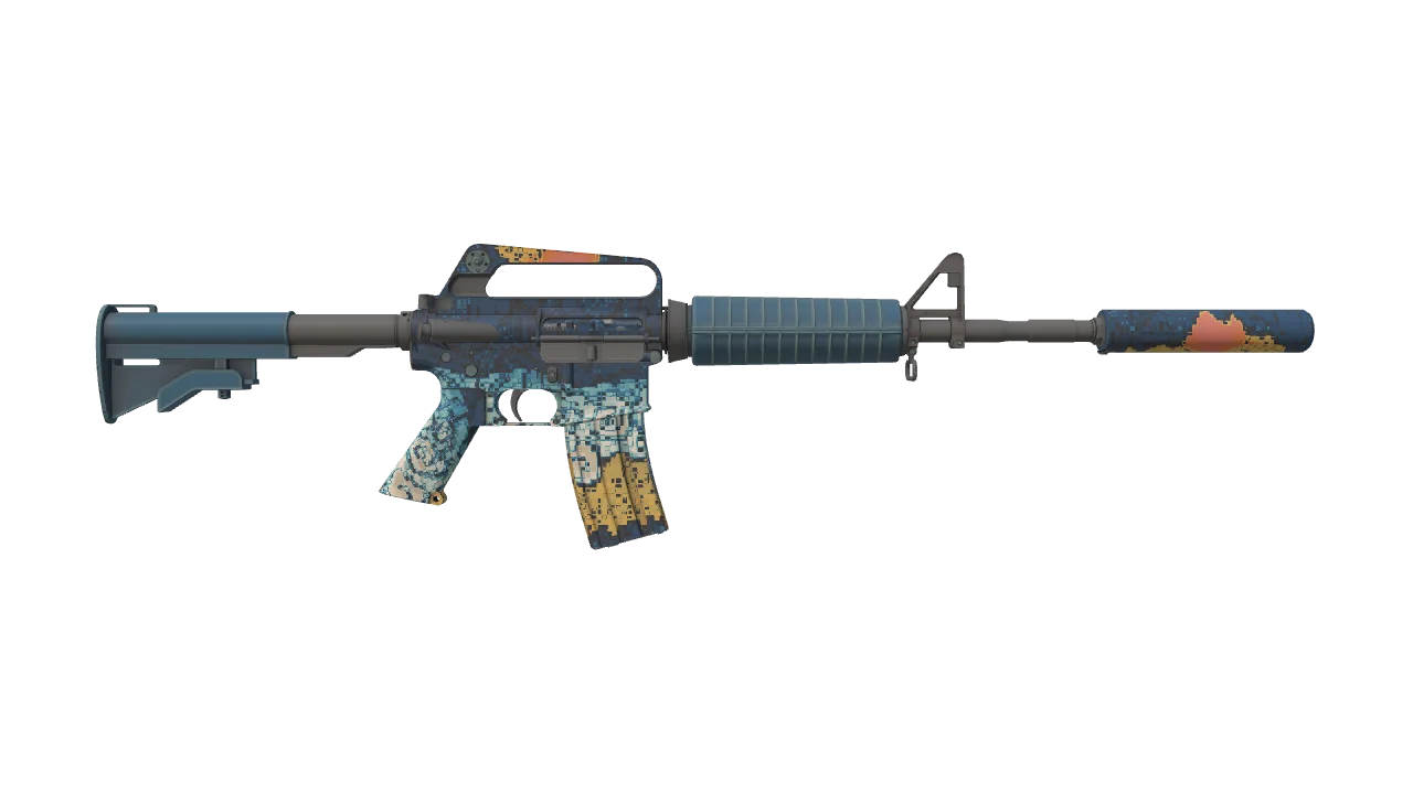 M4A1-S | Solitude seed #655, back