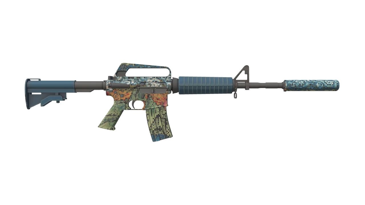 M4A1-S | Solitude seed #659, back