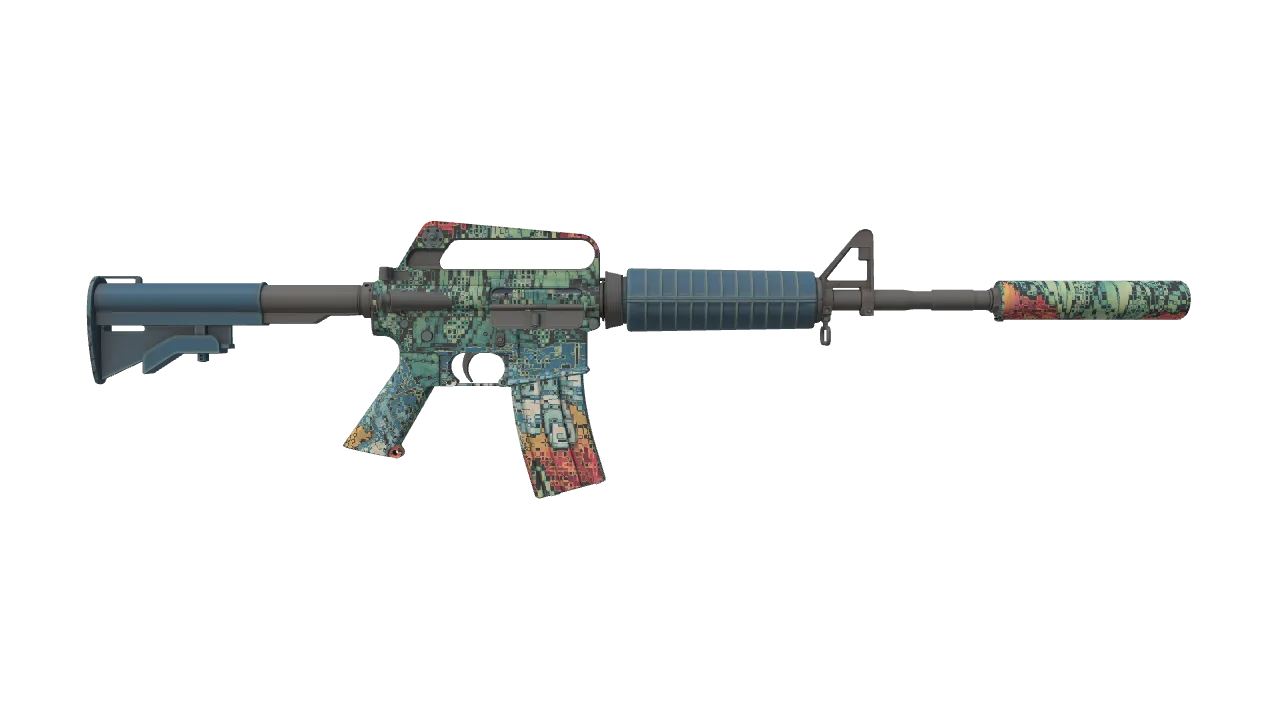 M4A1-S | Solitude seed #660, back