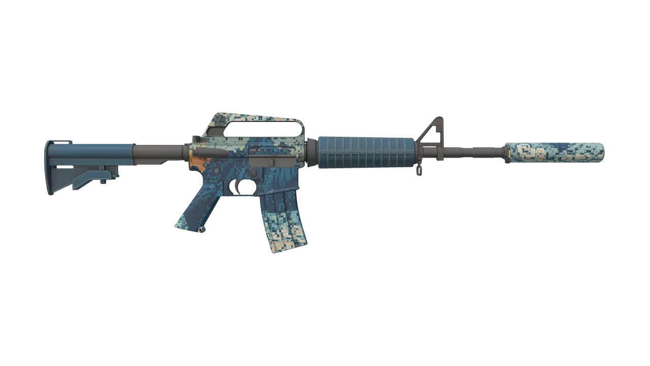 M4A1-S | Solitude seed #664, back