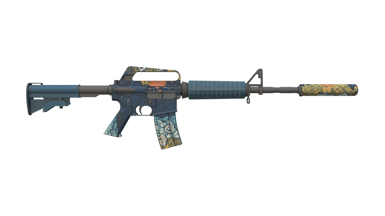 M4A1-S | Solitude seed #667, back