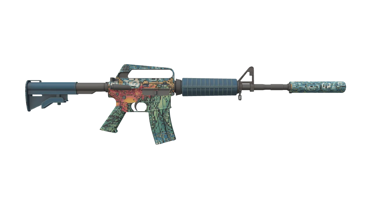 M4A1-S | Solitude seed #670, back