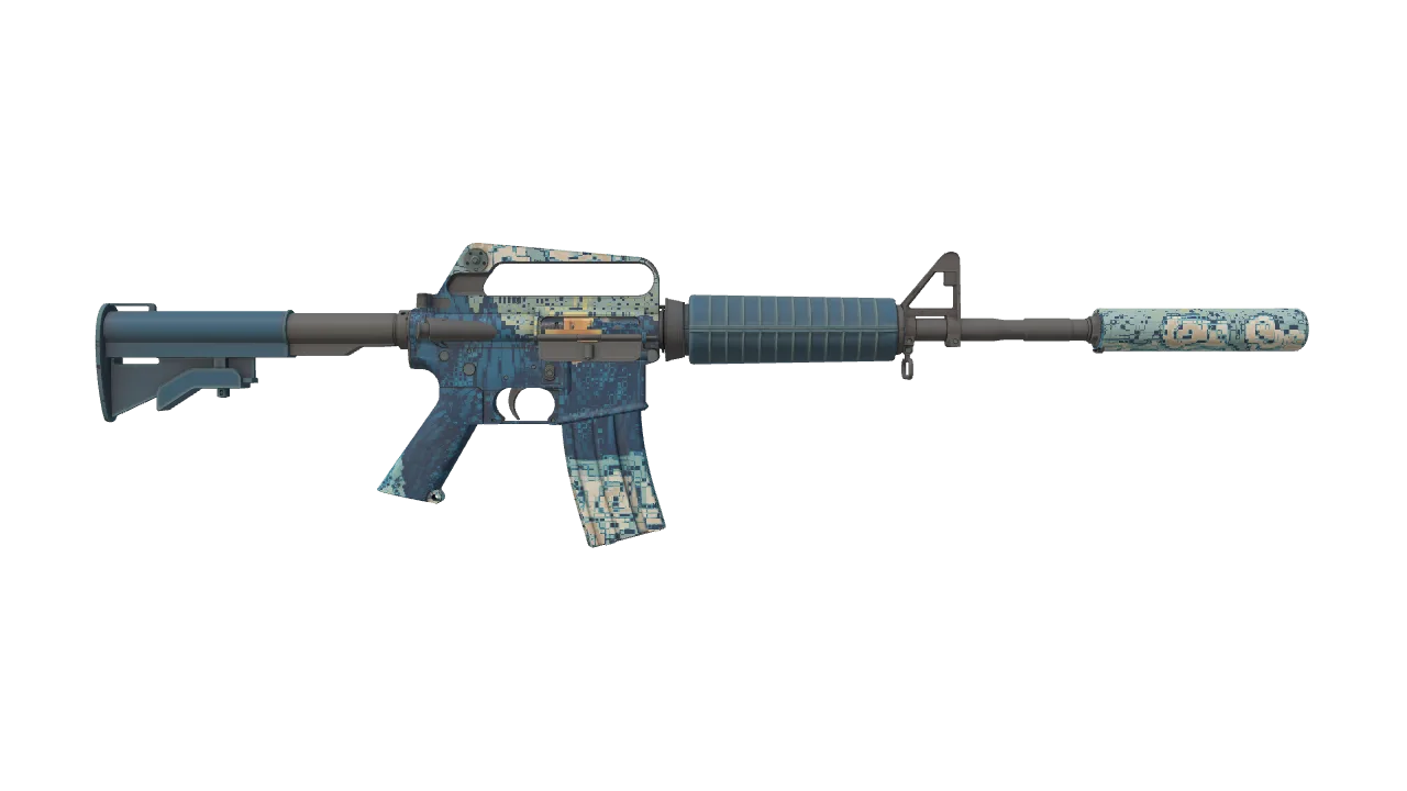M4A1-S | Solitude seed #671, back