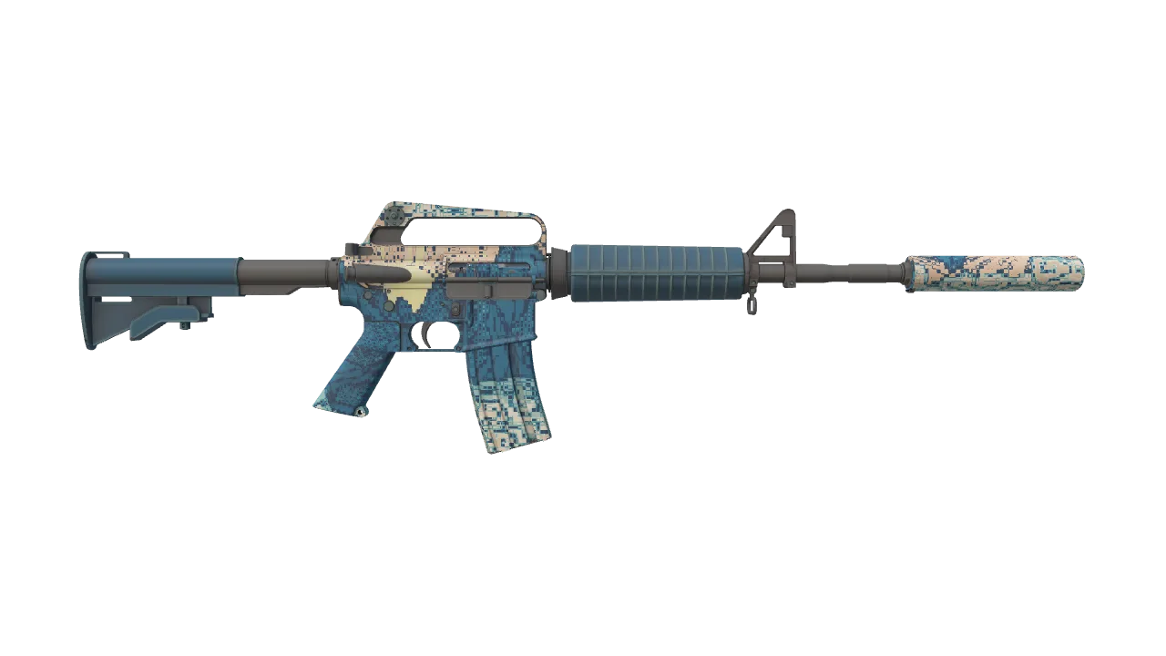 M4A1-S | Solitude seed #674, back