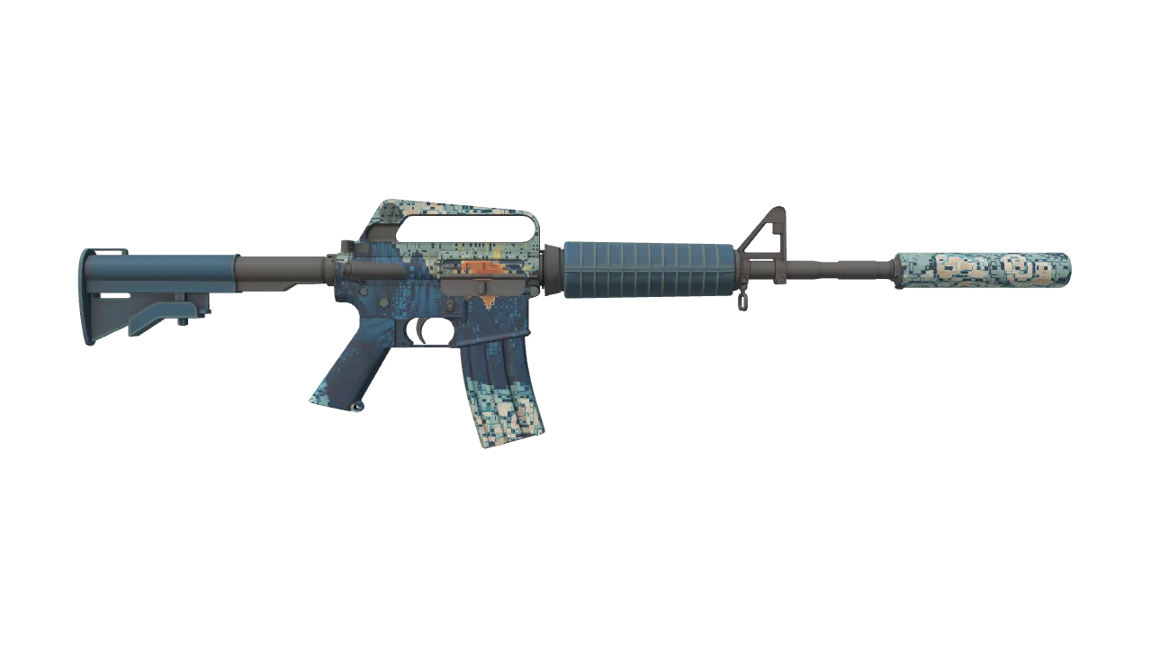 M4A1-S | Solitude seed #676, back