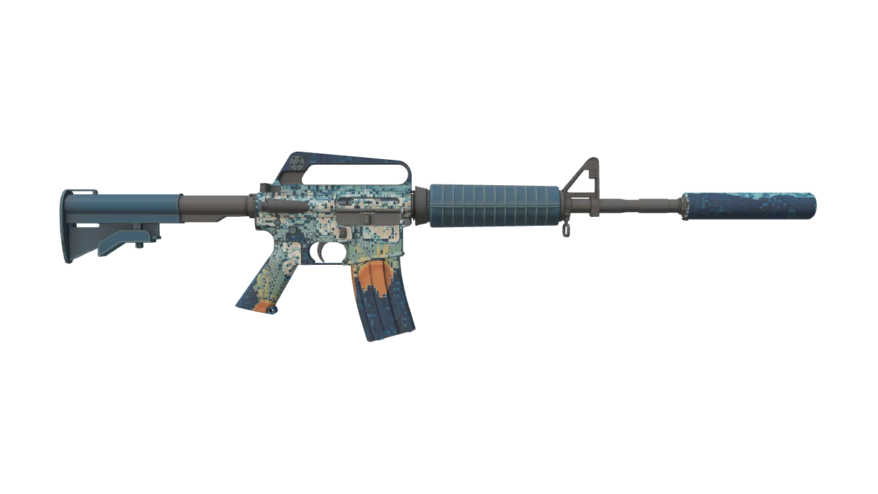 M4A1-S | Solitude seed #687, back