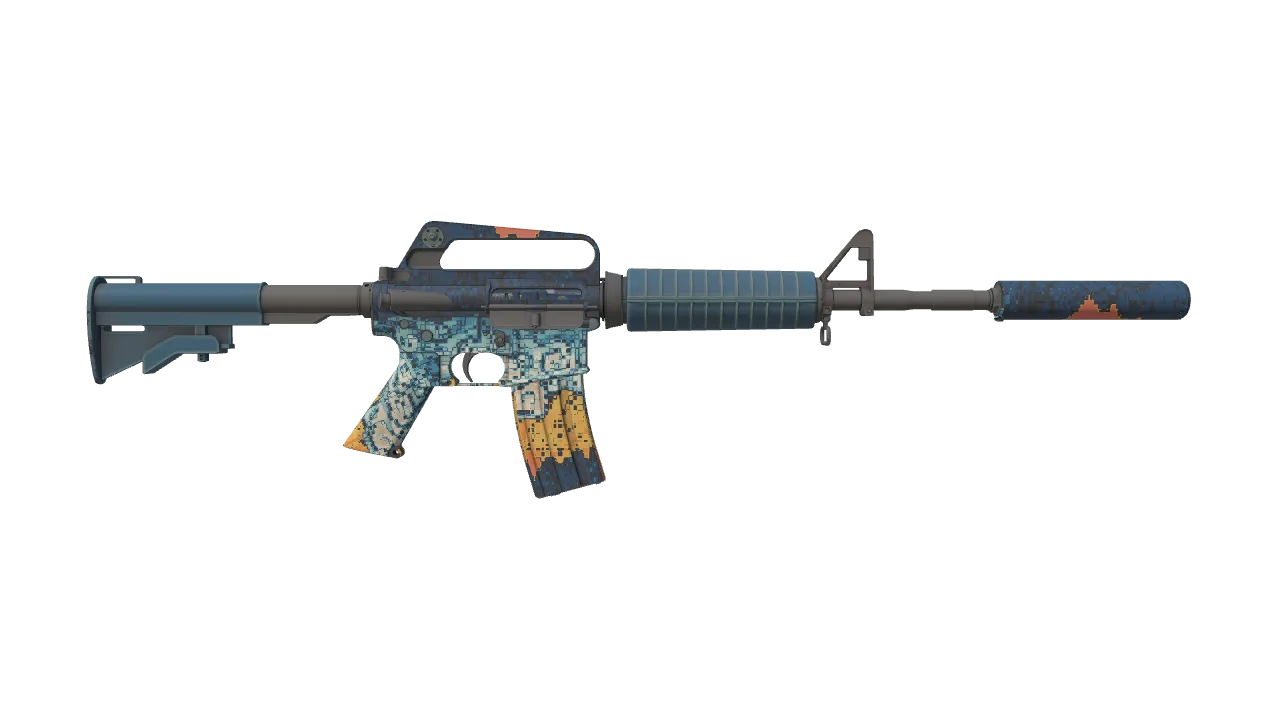 M4A1-S | Solitude seed #694, back
