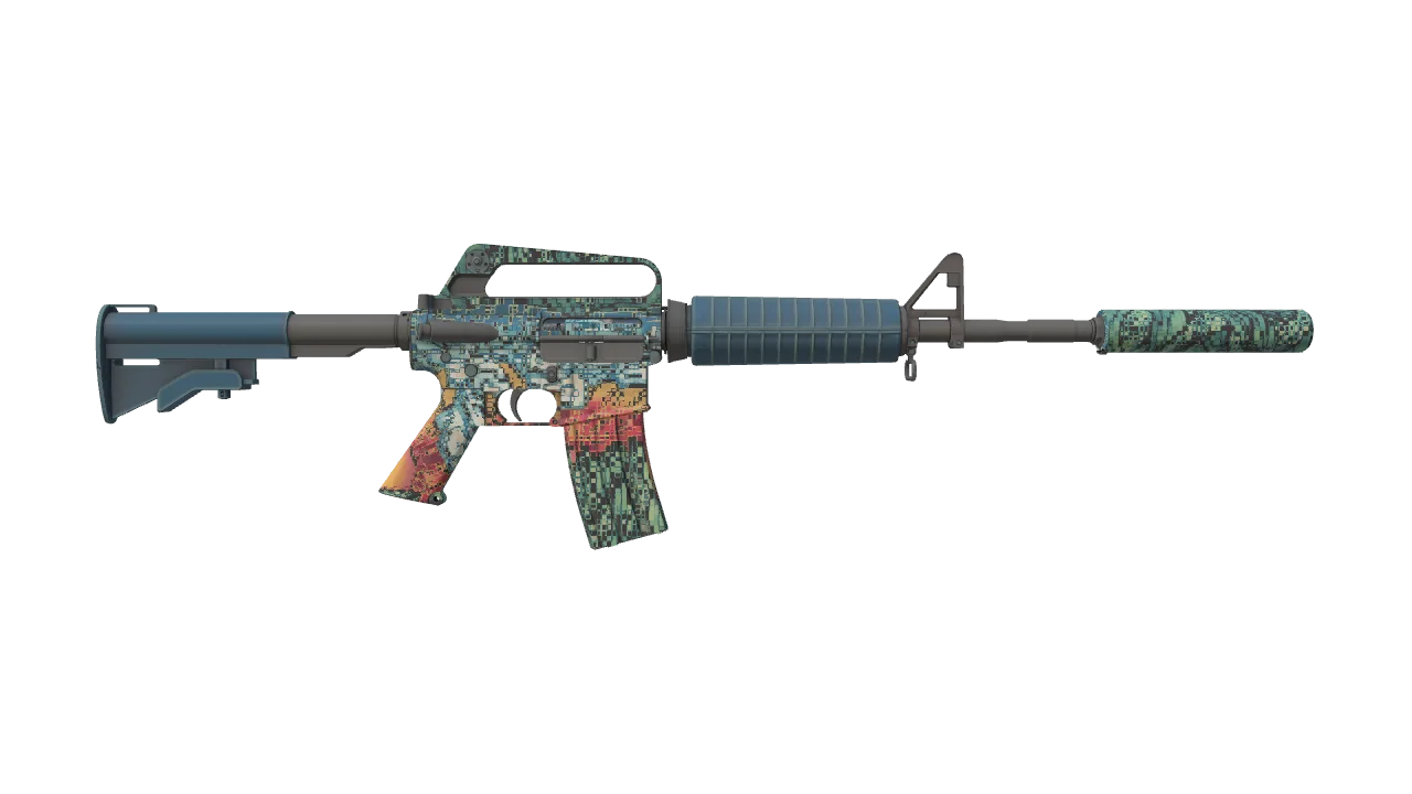 M4A1-S | Solitude seed #699, back