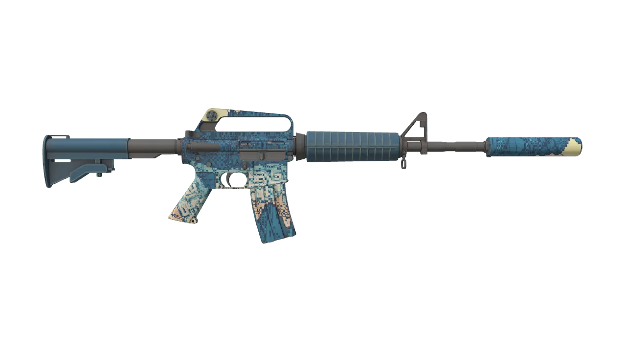 M4A1-S | Solitude seed #704, back