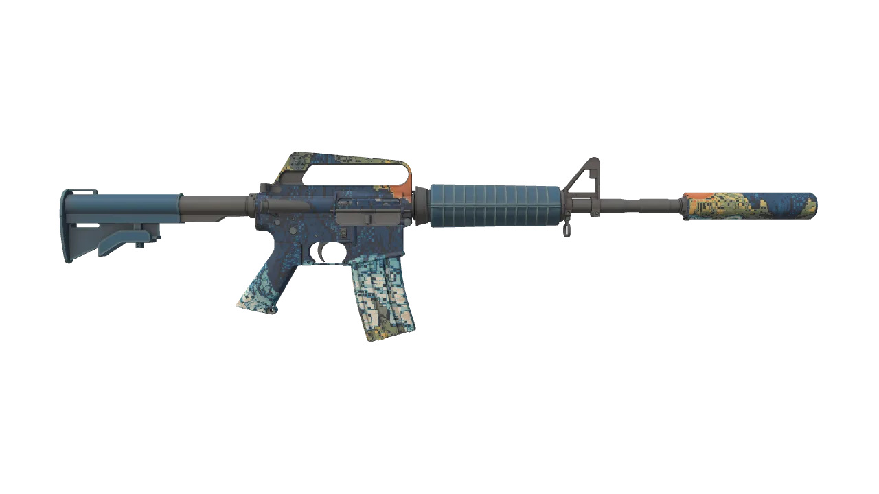 M4A1-S | Solitude seed #707, back