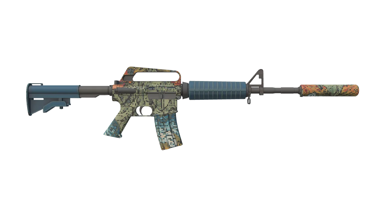 M4A1-S | Solitude seed #709, back