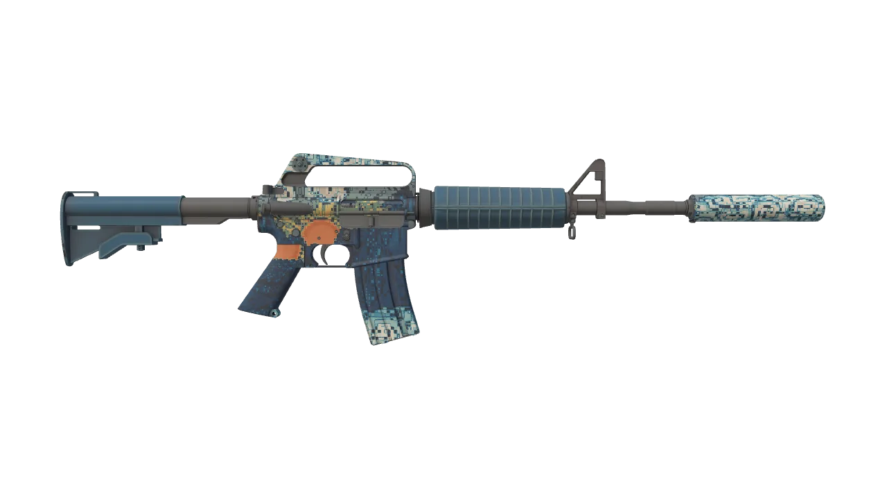 M4A1-S | Solitude seed #71, back