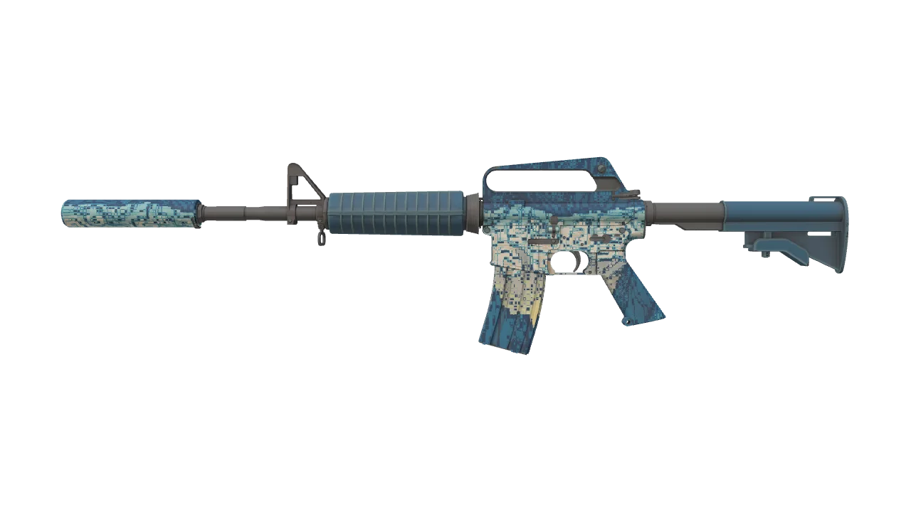 M4A1-S | Solitude seed #711, front