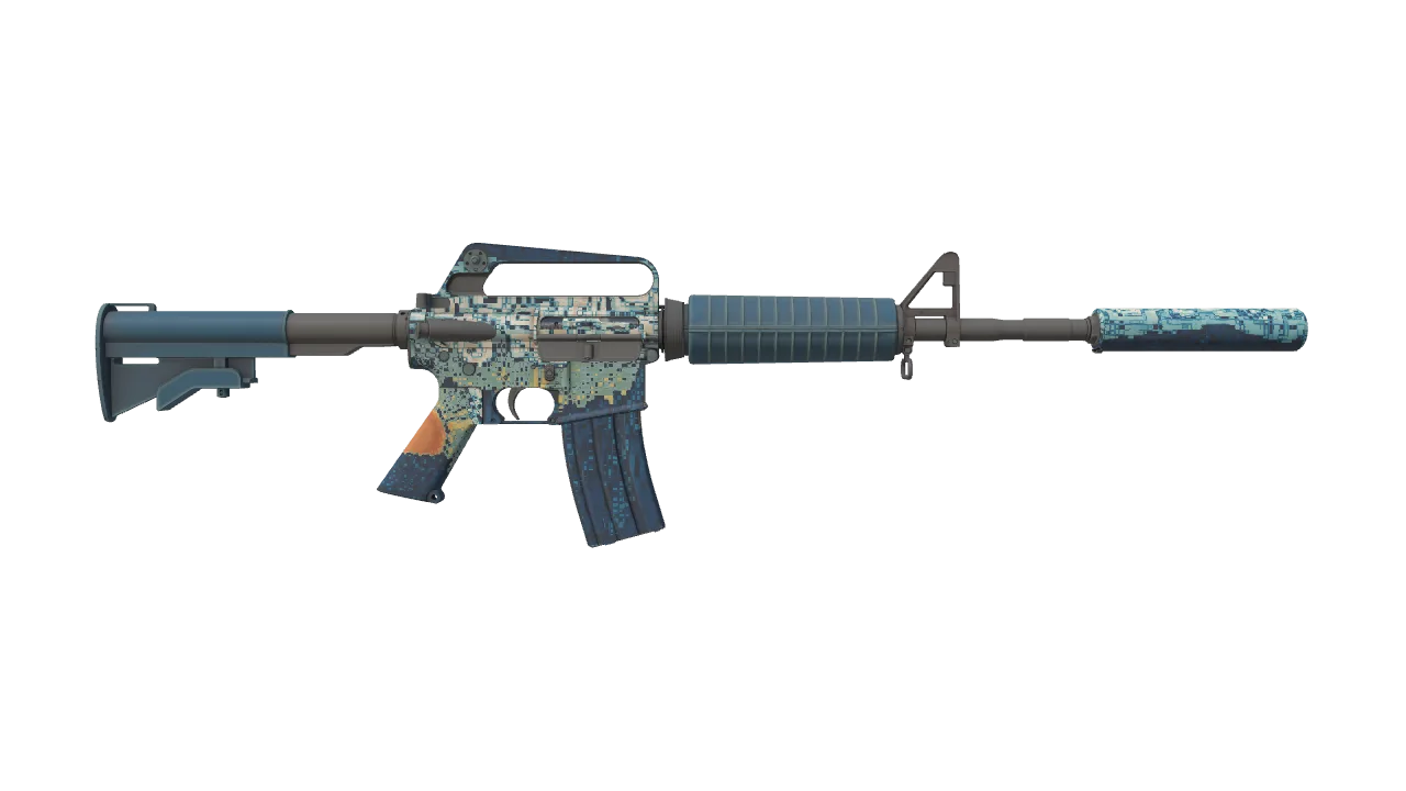M4A1-S | Solitude seed #713, back