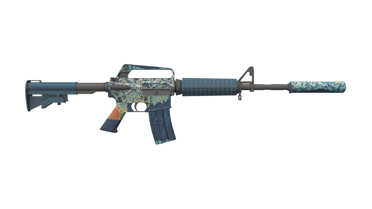 M4A1-S | Solitude seed #714, back