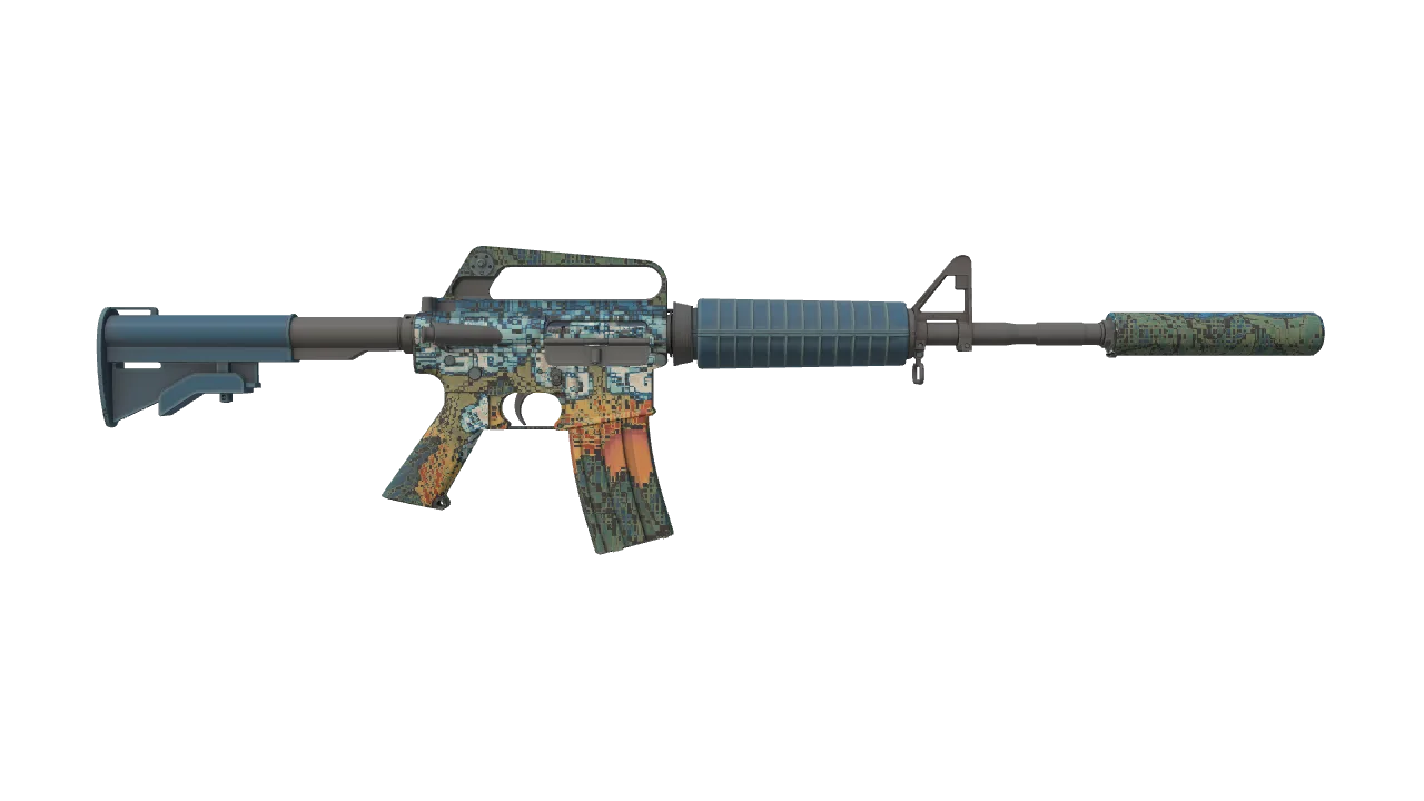 M4A1-S | Solitude seed #724, back