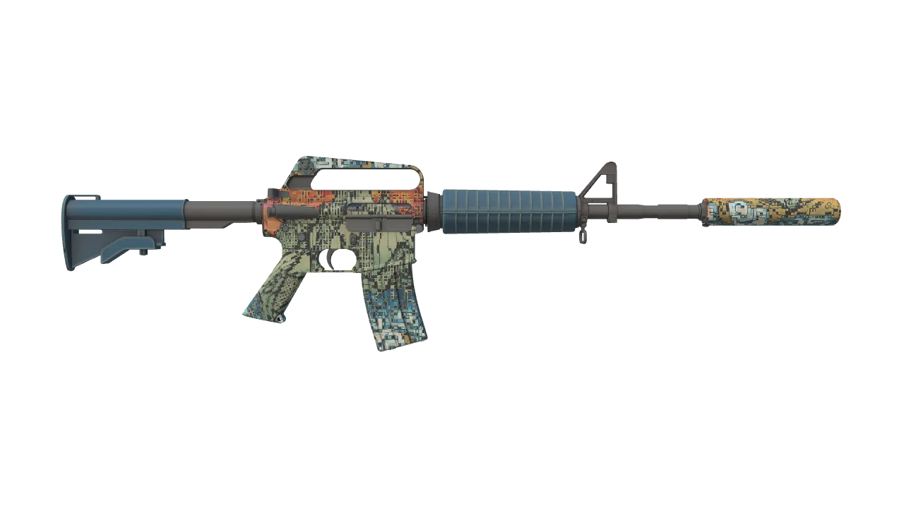 M4A1-S | Solitude seed #726, back