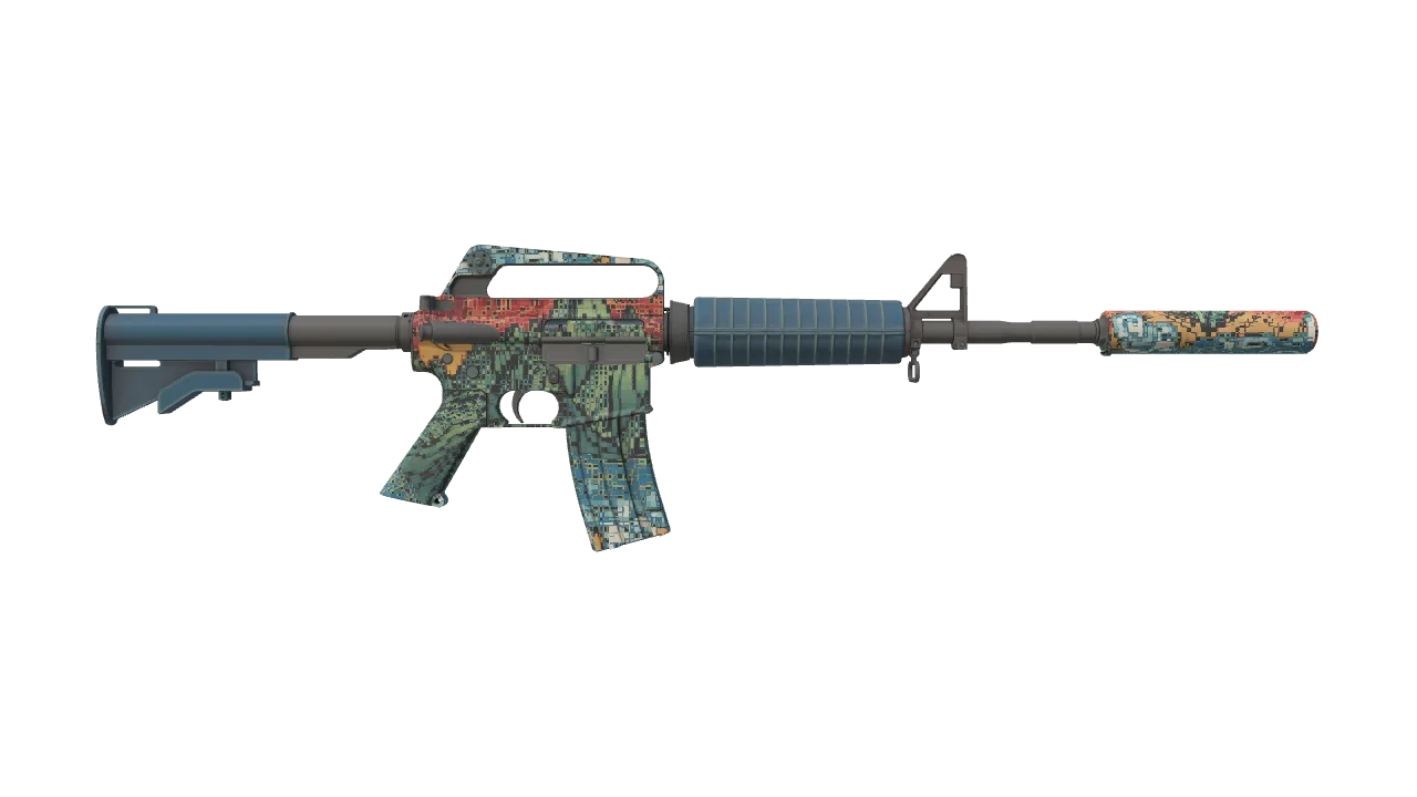 M4A1-S | Solitude seed #73, back