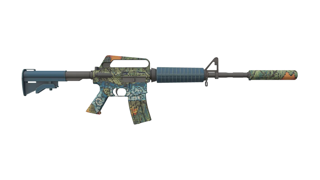 M4A1-S | Solitude seed #735, back