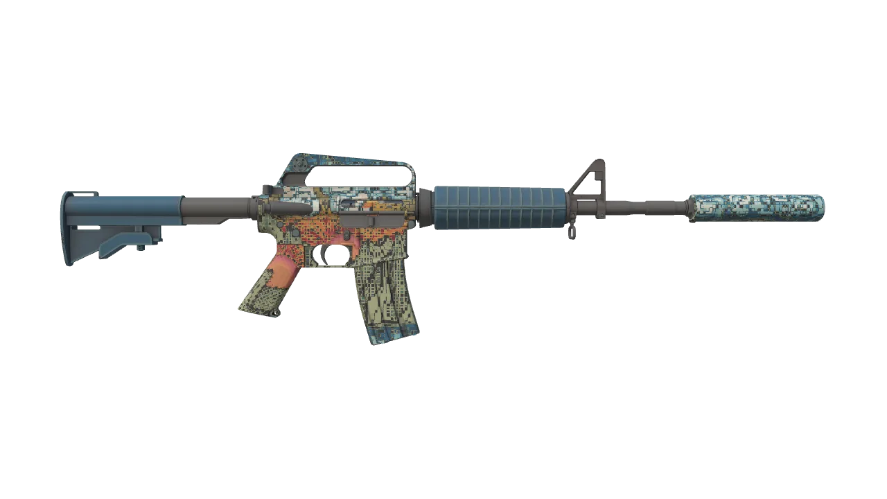 M4A1-S | Solitude seed #736, back