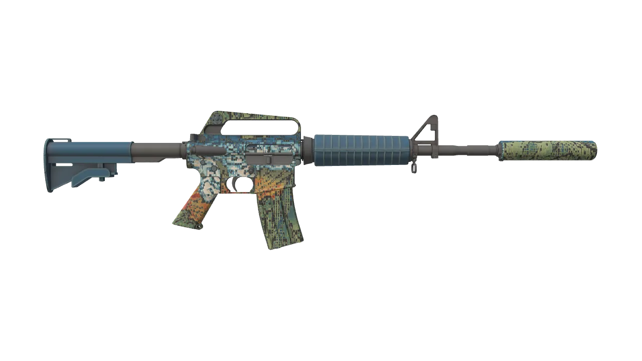 M4A1-S | Solitude seed #74, back