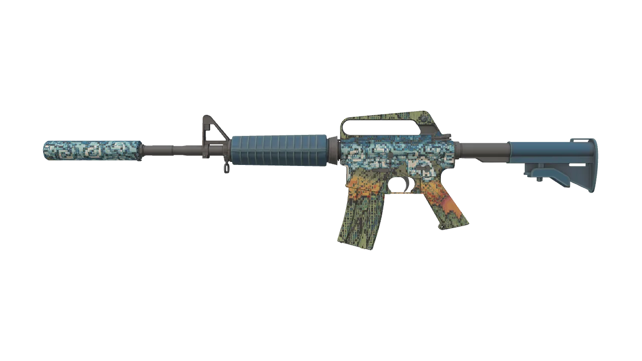 M4A1-S | Solitude seed #74, front