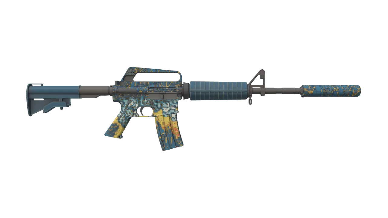 M4A1-S | Solitude seed #743, back