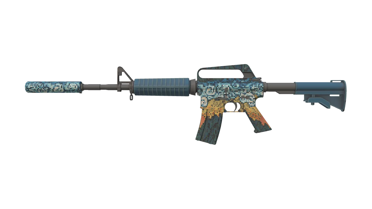 M4A1-S | Solitude seed #754, front