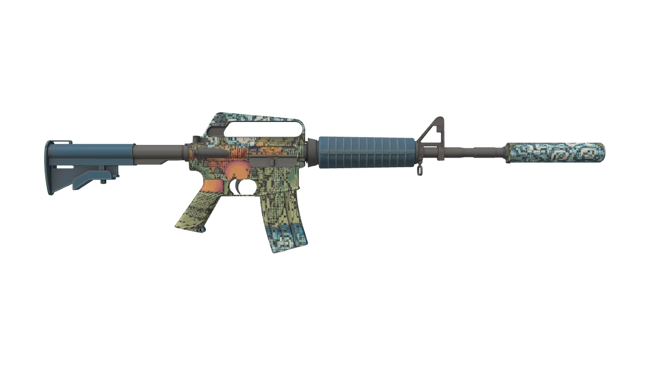 M4A1-S | Solitude seed #757, back