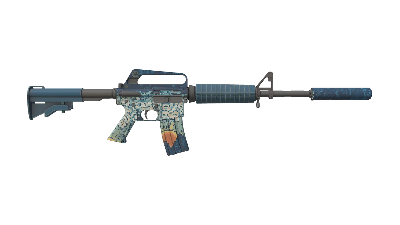 M4A1-S | Solitude seed #758, back