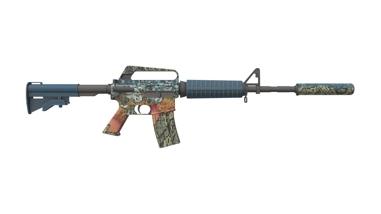 M4A1-S | Solitude seed #76, back